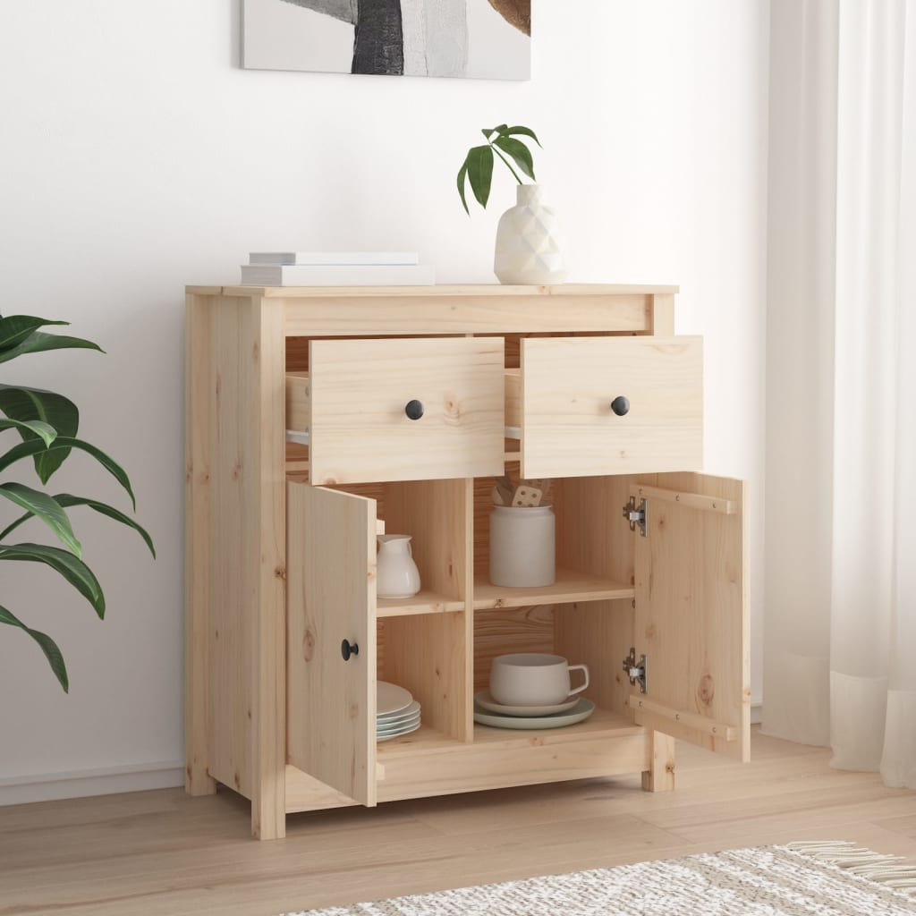 Sideboard 70x35x80 cm Massivholz Kiefer