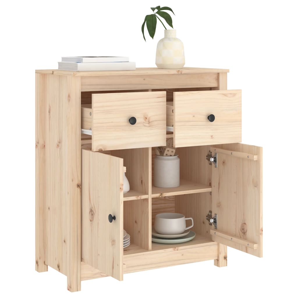 Sideboard 70x35x80 cm Massivholz Kiefer