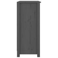 Thumbnail for Sideboard Grau 70x35x80 cm Massivholz Kiefer