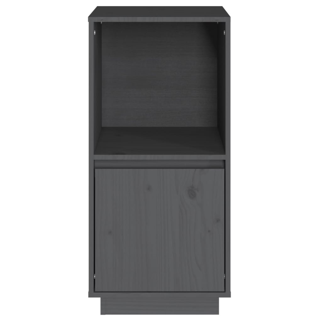 Sideboard Grau 38x35x80 cm Massivholz Kiefer