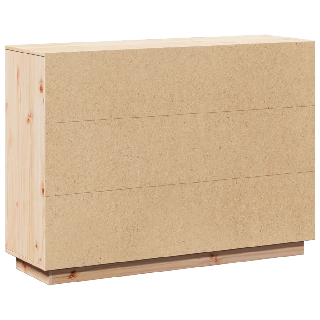 Sideboard 110,5x35x80 cm Massivholz Kiefer
