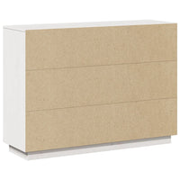 Thumbnail for Sideboard Weiß 110,5x35x80 cm Massivholz Kiefer