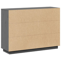 Thumbnail for Sideboard Grau 110,5x35x80 cm Massivholz Kiefer