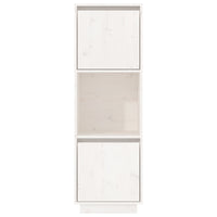 Thumbnail for Highboard Weiß 38x35x117 cm Massivholz Kiefer