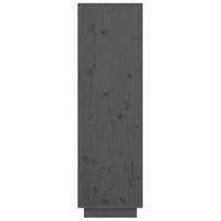 Thumbnail for Highboard Grau 38x35x117 cm Massivholz Kiefer
