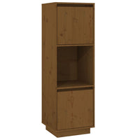 Thumbnail for Highboard Honigbraun 38x35x117 cm Massivholz Kiefer