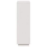 Thumbnail for Highboard Weiß 74x35x117 cm Massivholz Kiefer