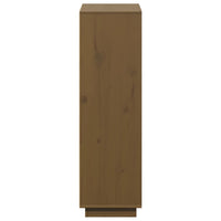 Thumbnail for Highboard Honigbraun 74x35x117 cm Massivholz Kiefer