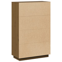 Thumbnail for Highboard Honigbraun 74x35x117 cm Massivholz Kiefer