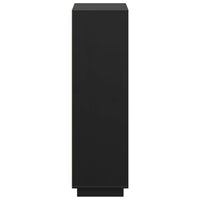 Thumbnail for Highboard Schwarz 74x35x117 cm Massivholz Kiefer