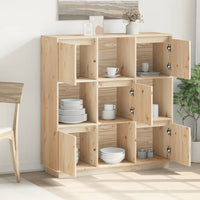 Thumbnail for Highboard 110,5x35x117 cm Massivholz Kiefer