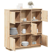 Thumbnail for Highboard 110,5x35x117 cm Massivholz Kiefer