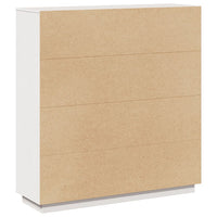 Thumbnail for Highboard Weiß 110,5x35x117 cm Massivholz Kiefer