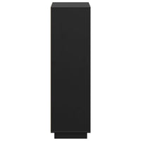 Thumbnail for Highboard Schwarz 110,5x35x117 cm Massivholz Kiefer