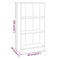 Thumbnail for Bücherregal Braun Eiche 60x24x109 cm Holzwerkstoff