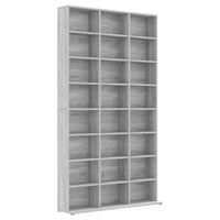 Thumbnail for CD-Regal Grau Sonoma 102x23x177,5 cm Holzwerkstoff