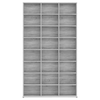 Thumbnail for CD-Regal Grau Sonoma 102x23x177,5 cm Holzwerkstoff
