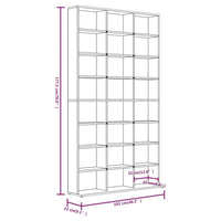 Thumbnail for CD-Regal Grau Sonoma 102x23x177,5 cm Holzwerkstoff
