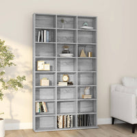 Thumbnail for CD-Regal Grau Sonoma 102x23x177,5 cm Holzwerkstoff