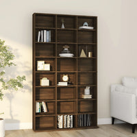 Thumbnail for CD-Regal Braun Eichen-Optik 102x23x177,5 cm Holzwerkstoff