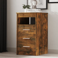 Thumbnail for Sideboard mit Schubladen Räuchereiche 40x50x76 cm Holzwerkstoff