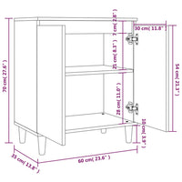 Thumbnail for Sideboard Grau Sonoma 60x35x70 cm Holzwerkstoff