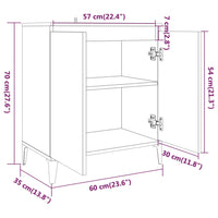 Thumbnail for Sideboard Grau Sonoma 60x35x70 cm Holzwerkstoff