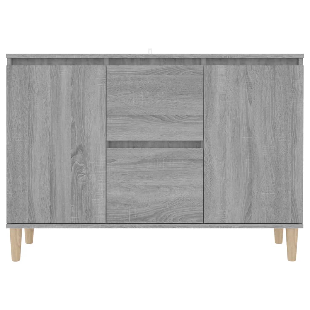 Sideboard Grau Sonoma-Eiche 103,5x35x70 cm Holzwerkstoff