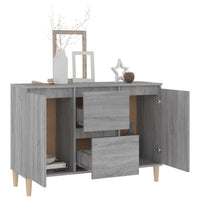 Thumbnail for Sideboard Grau Sonoma-Eiche 103,5x35x70 cm Holzwerkstoff
