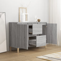 Thumbnail for Sideboard Grau Sonoma-Eiche 103,5x35x70 cm Holzwerkstoff