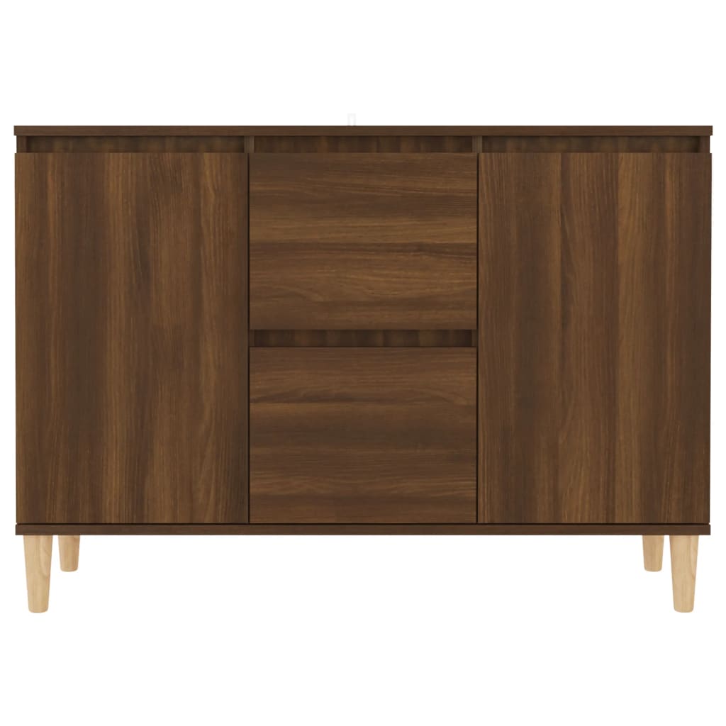 Sideboard Braun Eichen-Optik 103,5x35x70 cm Holzwerkstoff