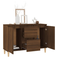 Thumbnail for Sideboard Braun Eichen-Optik 103,5x35x70 cm Holzwerkstoff