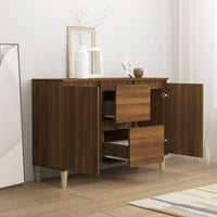 Thumbnail for Sideboard Braun Eichen-Optik 103,5x35x70 cm Holzwerkstoff
