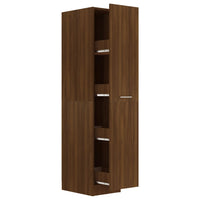 Thumbnail for Apothekerschrank Braun Eichen-Optik 30x42,5x150cm Holzwerkstoff