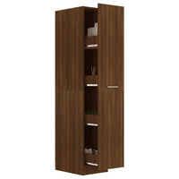 Thumbnail for Apothekerschrank Braun Eichen-Optik 30x42,5x150cm Holzwerkstoff