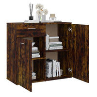 Thumbnail for Sideboard Räuchereiche 80x36x75 cm Holzwerkstoff