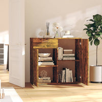 Thumbnail for Sideboard Räuchereiche 80x36x75 cm Holzwerkstoff