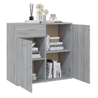 Thumbnail for Sideboard Grau Sonoma 80x36x75 cm Holzwerkstoff
