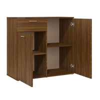 Thumbnail for Sideboard Braun Eichen-Optik 80x36x75 cm Holzwerkstoff