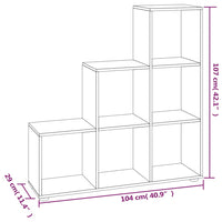 Thumbnail for Treppenregal Braun Eichen-Optik 107 cm Holzwerkstoff