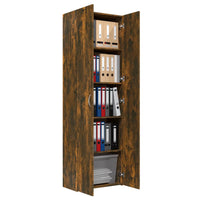 Thumbnail for Büroschrank Räuchereiche 60x32x190 cm Holzwerkstoff