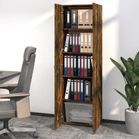 Thumbnail for Büroschrank Räuchereiche 60x32x190 cm Holzwerkstoff