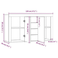 Thumbnail for Sideboard Braun Eichen-Optik 120x36x69 cm Holzwerkstoff
