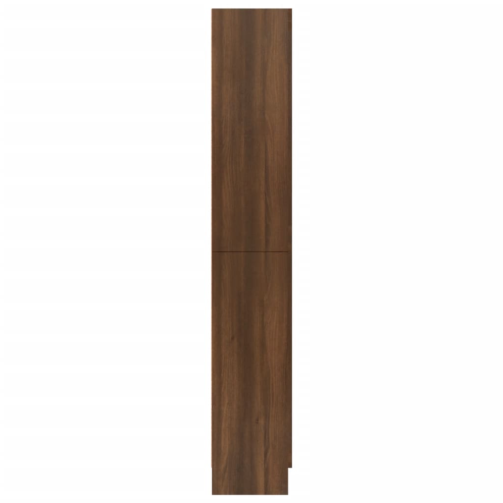 Vitrinenschrank Braun Eichen-Optik 82,5x30,5x185,5 cm