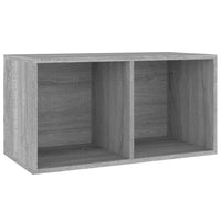 Thumbnail for Schallplatten-Box Grau Sonoma 71x34x36cm Holzwerkstoff