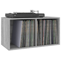 Thumbnail for Schallplatten-Box Grau Sonoma 71x34x36cm Holzwerkstoff