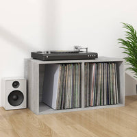 Thumbnail for Schallplatten-Box Grau Sonoma 71x34x36cm Holzwerkstoff
