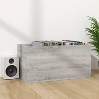 Thumbnail for Schallplatten-Box Grau Sonoma 71x34x36cm Holzwerkstoff
