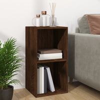 Thumbnail for Schallplatten-Box Braun Eiche-Optik 71x34x36 cm Holzwerkstoff
