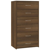 Thumbnail for Sideboard mit 6 Schubladen Braun Eichen-Optik 50x34x96 cm